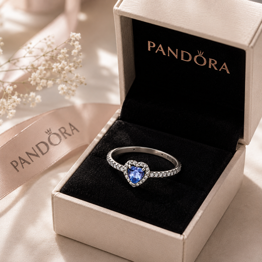 Anillo corazon Azul